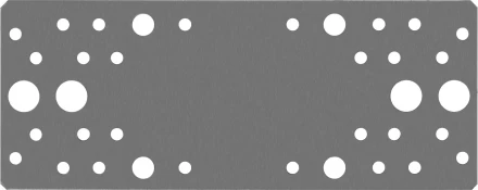 ЗУБР КП-2.0, 200 x 80 x 2 мм, цинк, крепежная пластина (310236-200-80) купить в Новом Уренгое