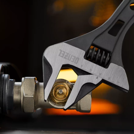 Ключ разводной Denzel 15750, 300 мм, CrV, кованый купить в Новом Уренгое