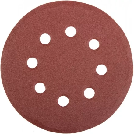 Круг шлифовальный универсальный STAYER &quot;MASTER&quot; из абразивной бумаги на велкро основе, 8 отверстий, Р180, 125мм, 5шт 35452-125-180 купить в Новом Уренгое