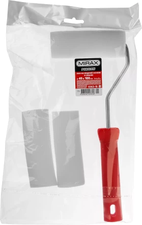 Валик &quot;ПОРОЛОН&quot; в наборе: 3 шубки + ручка, 100 мм, d=40 мм, MIRAX 0363-10_z01 купить в Новом Уренгое