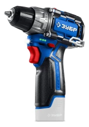 ЗУБР КОМПАКТ #1 , 12 В, 45 Н·м, без АКБ (тип Т7), дрель-шуруповерт, BRUSHLESS, Профессионал (DB-121)