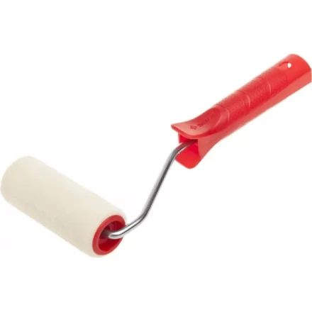 МИДИ-валик ЗУБР ЭКСПЕРТ &quot;ВЕЛЮР&quot;, 100% шерсть, ворс 4мм, ручка 6мм, d=32/100мм 03535-10 купить в Новом Уренгое