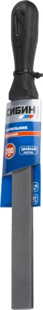Напильник СИБИН плоский с пластиковой рукояткой, 200мм 16701-20 купить в Новом Уренгое