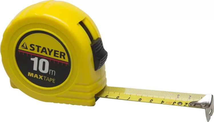 Рулетка STAYER "МASTER" "MaxTape", пластиковый корпус, 10м/25мм 34014-10-25 купить в Новом Уренгое