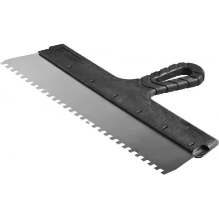 Шпатель ЗУБР &quot;МАСТЕР&quot; ФАСАДНЫЙ, нержавеющее полотно, 350мм, зуб 6х6мм 10078-35-06 купить в Новом Уренгое