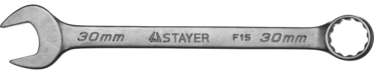 Ключ STAYER "MASTER" гаечный комбинированный, хромированный, 30мм 27085-30 купить в Новом Уренгое