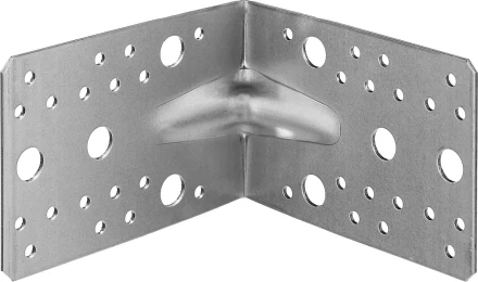 ЗУБР УКУ-2.0, 90 x 130 x 130 x 2 мм, цинк, усиленный крепежный уголок (310116-90-130) купить в Новом Уренгое