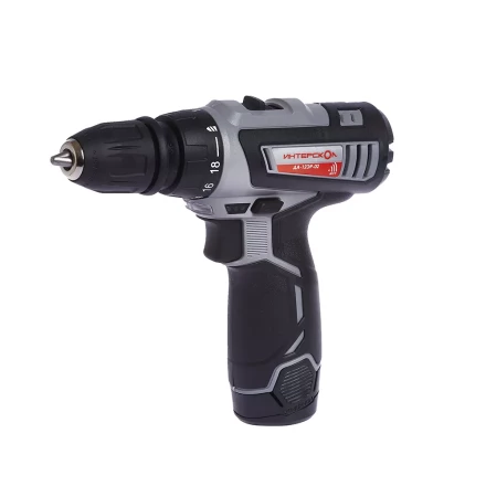 Аккумуляторная дрель-шуруповерт со съемным патроном ИНТЕРСКОЛ ДА-12ЭР-02 КОМБИ Li-ion (2 х 1,5Ач) купить в Новом Уренгое
