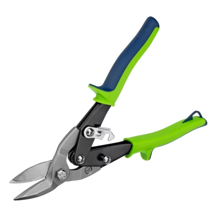 Ножницы по металлу, Сибртех 250 мм, левый рез, сталь С55, двухкомпонентные рукоятки, 78338 купить в Новом Уренгое