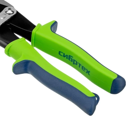 Ножницы по металлу, Сибртех 250 мм, левый рез, сталь С55, двухкомпонентные рукоятки, 78338 купить в Новом Уренгое