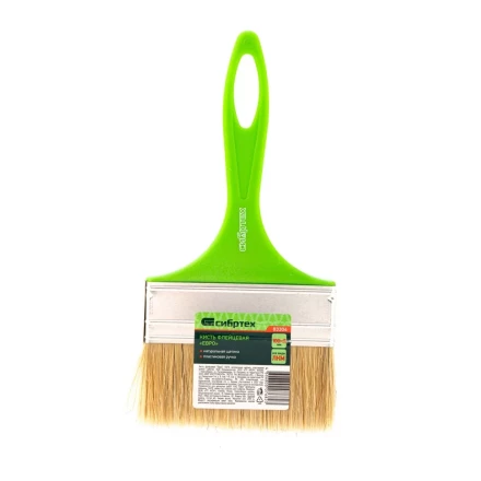 Кисть флейцевая &quot;Евро&quot;, 100 x 8, натуральная щетина, пластиковая ручка Сибртех 83304 купить в Новом Уренгое