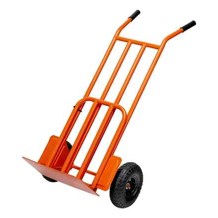 Тележка ручная 2-х колесная Сибртех 69302, усиленная, г/п 250кг, откидная платформа 530х400мм купить в Новом Уренгое