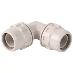 Соединитель ЗУБР "ШиреФит" угловой 90° "штуцер с гайкой - штуцер с гайкой", 26мм 51492-26