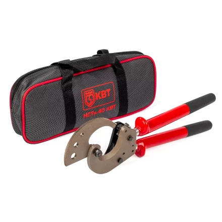 Секторные ножницы диэлектрические КВТ НСТи-40 для резки кабелей до 40 мм, проводов АС со стальным сердечником и прутков из низкоуглеродистой стали (84395) купить в Новом Уренгое