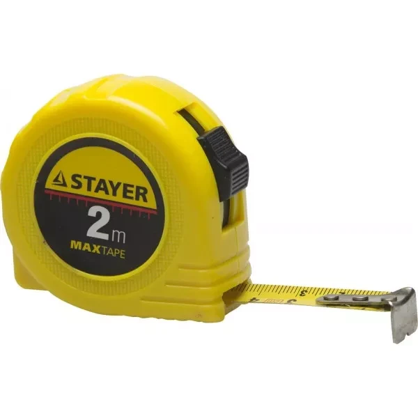 Рулетка STAYER "МASTER" "MaxTape", пластиковый корпус, 2м/16мм 34014-02-16 купить в Новом Уренгое
