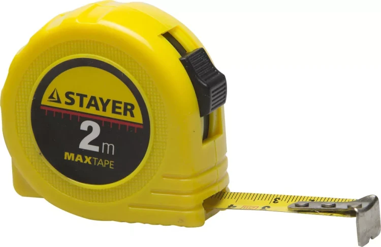 Рулетка STAYER "МASTER" "MaxTape", пластиковый корпус, 2м/16мм 34014-02-16 купить в Новом Уренгое