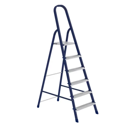 Стремянка 6 ступеней стальная оцинкованные ступени СИБРТЕХ 97846 купить в Новом Уренгое