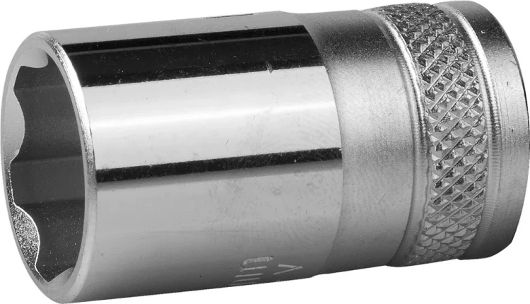 Торцовая головка KRAFTOOL "INDUSTRIE QUALITAT", Cr-V, SUPER-LOCK, хромосатинированная, 1/2", 16 мм 27801-16_z01 купить в Новом Уренгое