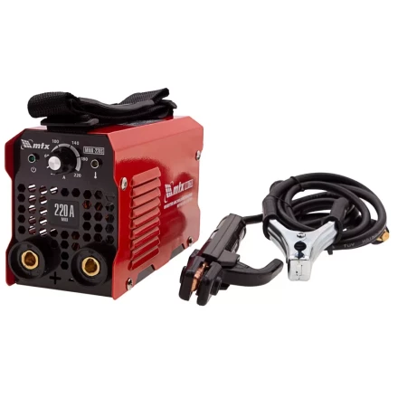 Инверторный аппарат дуговой сварки MMA-220S, 220 А, ПВ60%, диаметр электрода 1,6-5 мм MTX 94392 купить в Новом Уренгое