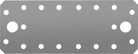 ЗУБР КП-2.5, 140 x 55 x 2.5 мм, цинк, крепежная пластина (31023-140)