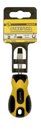 Отвертка шлицевая 1,0х6,0х38 мм Энкор 19504 купить в Новом Уренгое