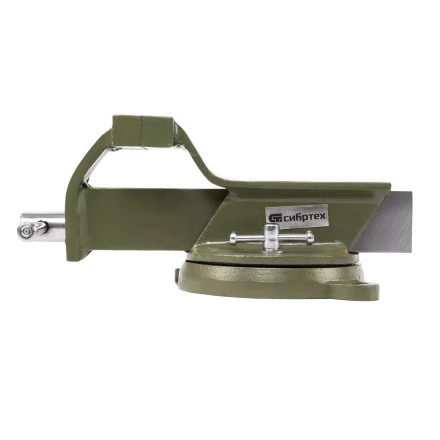 Тиски слесарные Сибртех 18618, 100 мм, стальные, поворотные купить в Новом Уренгое