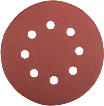 Круг шлифовальный универсальный STAYER &quot;MASTER&quot; из абразивной бумаги на велкро основе, 8 отверстий, Р320, 125мм, 5шт 35452-125-320 купить в Новом Уренгое