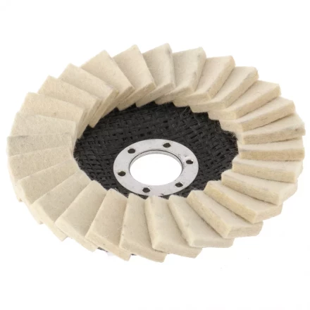 Круг полировальный лепестковый из натурального войлока 125 х 22,2 мм MATRIX артикул 75934 купить в Новом Уренгое