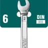 Ключи комбинированные KRAFTOOL, Cr-V, DIN 3113 27079-06 купить в Новом Уренгое