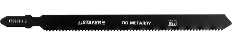 Полотна STAYER "PROFI", T318B, для эл/лобзика, HSS, по металлу (2,5-6мм), EU-хвост., шаг 1,8мм, 110мм, 2шт 159951-1.8_z01 купить в Новом Уренгое