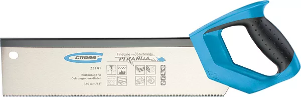 Пила обушковая для стусел PIRANHA,350мм/14",11-12ТРI,зуб 3D,каленый зуб,двухкомп рукоятка GROSS 23141 купить в Новом Уренгое