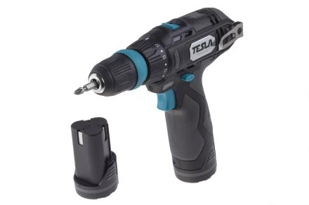 Аккумуляторная дрель TESLA TCD122QC с скейсом купить в Новом Уренгое