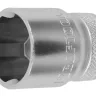 Торцовая головка KRAFTOOL "INDUSTRIE QUALITAT", Cr-V, SUPER-LOCK, хромосатинированная, 1/2", 22 мм 27801-22_z01 купить в Новом Уренгое