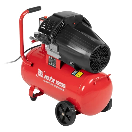 Компрессор воздушный КК-2200/50 2.2 кВт 350 л/мин 50 л прямой привод масляный MTX 58024 купить в Новом Уренгое