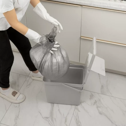 Пакеты для мусора 30 л x 50 шт. серые, Home Palisad 927075 купить в Новом Уренгое