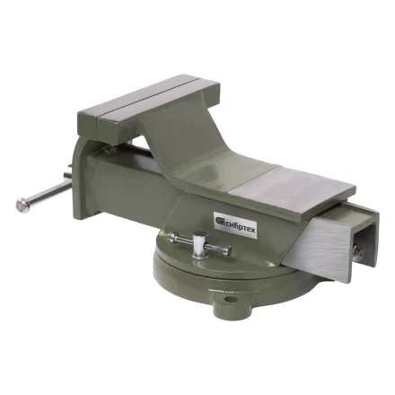 Тиски слесарные Сибртех 18619, 125 мм, стальные, поворотные купить в Новом Уренгое