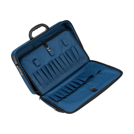 Кейс монтера Сибртех 90237, 470х340х110 мм, 25 карманов, наплечный ремень купить в Новом Уренгое