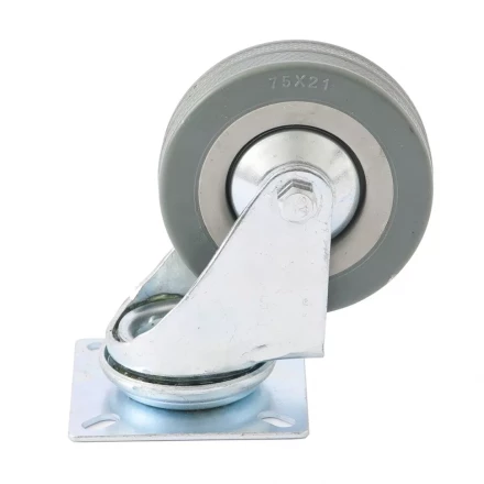 Колесо поворотное d-50 мм крепление  платформенное СИБРТЕХ артикул 68713 купить в Новом Уренгое