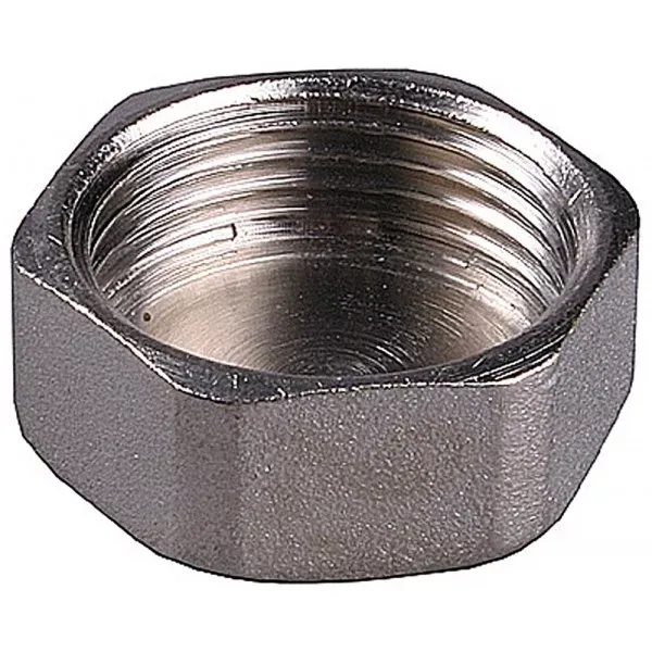 Заглушка GENERAL FITTINGS никелированная латунь, 6-ти гранная головка, внутренняя резьба, 1" 51097-1 купить в Новом Уренгое