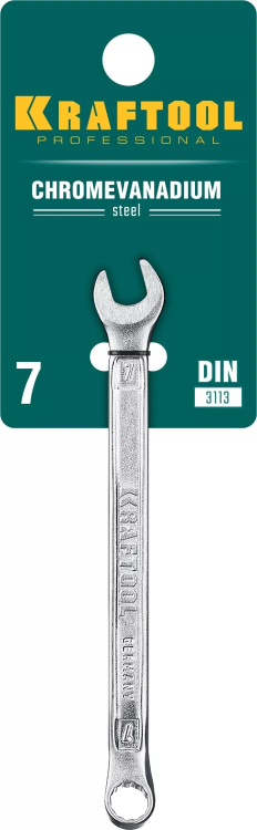Ключи комбинированные KRAFTOOL, Cr-V, DIN 3113 27079-07 купить в Новом Уренгое