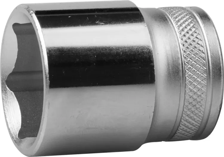 Торцовая головка KRAFTOOL "INDUSTRIE QUALITAT", Cr-V, SUPER-LOCK, хромосатинированная, 1/2", 24 мм 27801-24_z01 купить в Новом Уренгое