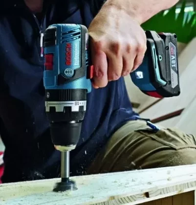 Дрель-шуруповерт аккумуляторная BOSCH GSB 18 V-EC ударная купить в Новом Уренгое