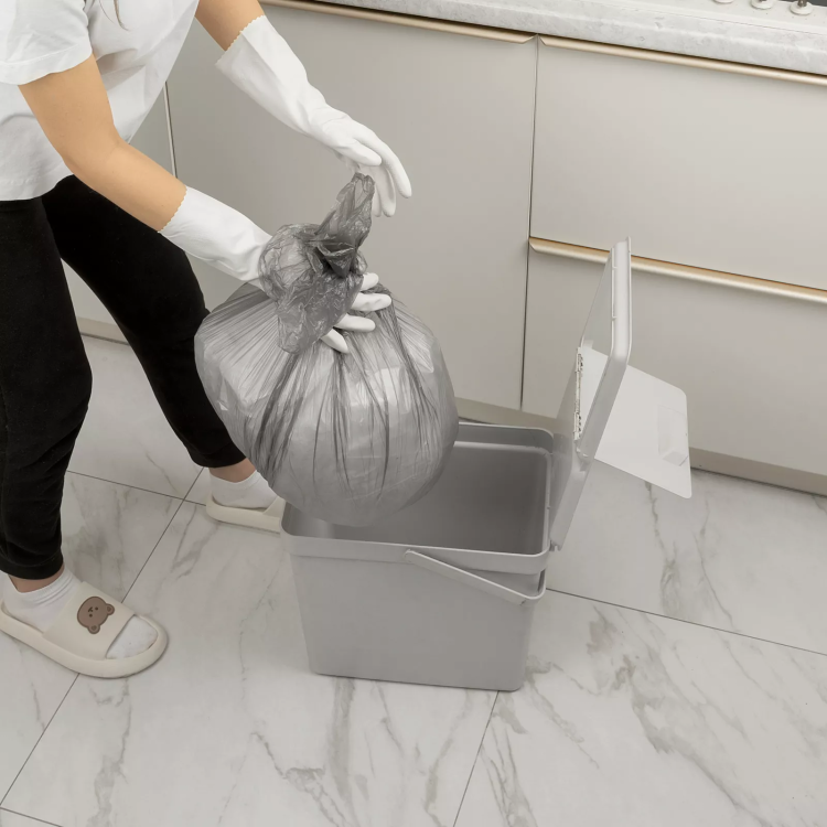 Пакеты для мусора 60 л x 50 шт. серые, Home Palisad 927125 купить в Новом Уренгое