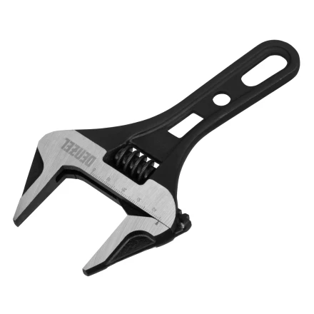 Ключ разводной 185 мм Denzel 15754, CrV, кованый, укороченная рукоятка купить в Новом Уренгое