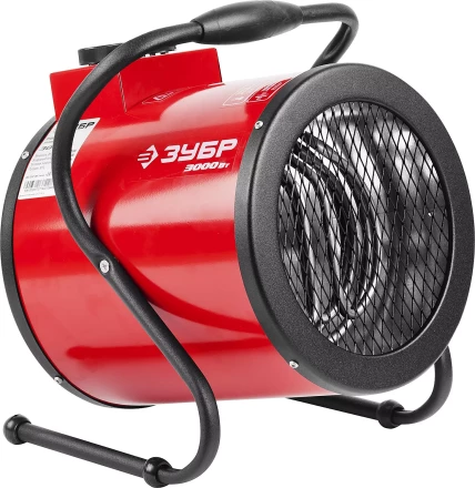 Пушка ЗУБР "МАСТЕР" "круглая" тепловая электрическая, гладкий нерж ТЭН, 3/1,5 кВт, 220В ЗТП-3000_М2 купить в Новом Уренгое