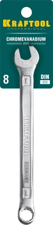 Ключи комбинированные KRAFTOOL, Cr-V, DIN 3113 27079-08 купить в Новом Уренгое