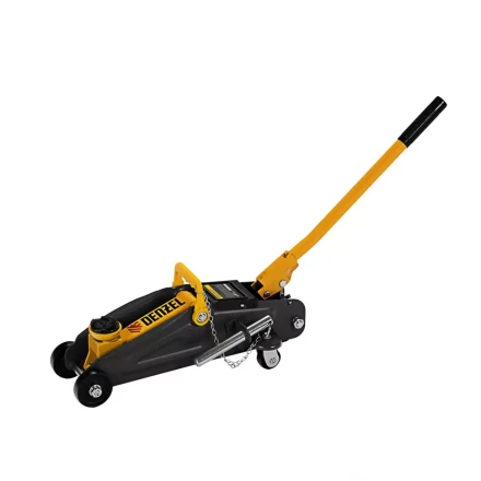 Домкрат гидравлический подкатной с фиксатором, 2 т, 130-330 мм Denzel 51153 купить в Новом Уренгое