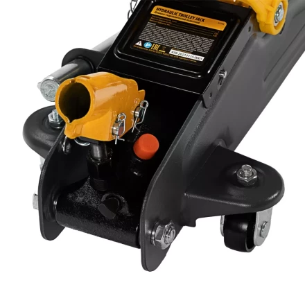 Домкрат гидравлический подкатной с фиксатором, 2 т, 130-330 мм Denzel 51153 купить в Новом Уренгое