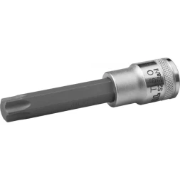 Торцовая бита-головка KRAFTOOL "INDUSTRIE QUALITAT", удлиненная, материал S2, TORX, сатинированная, 1/2", Т60 27906-60_z01
