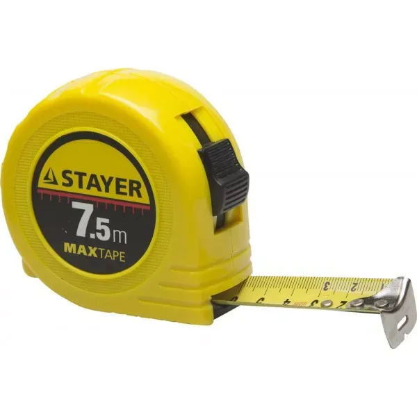 Рулетка STAYER "МASTER" "MaxTape", пластиковый корпус, 7м/25мм 34014-07-25 купить в Новом Уренгое